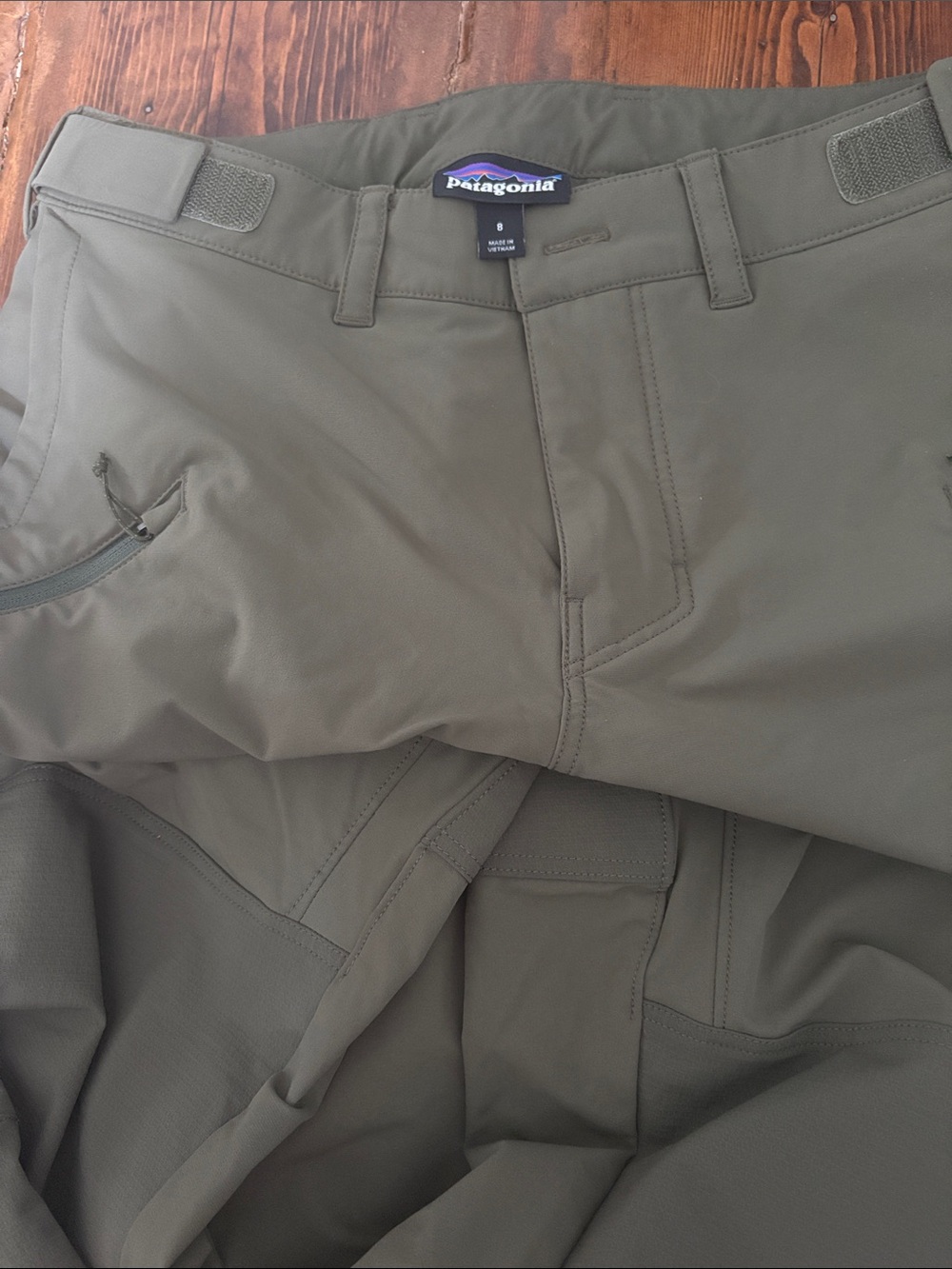 Patagonia Point Peak Olive Green Outdoor Technical Pants